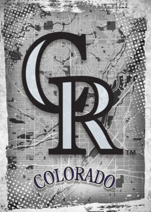 Colorado Rockies Major Basketball League City Maps Crests Poster