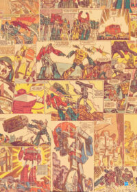 Comic Strip Transformers Poster