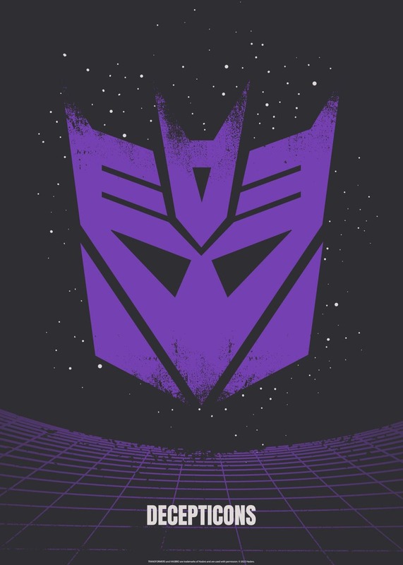 Decepticons Minimalistic Transformers Poster