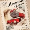 Harry Potter Hogwarts Express Postcard Stamp Poster