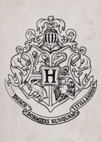 Harry Potter Hogwarts Insignia White Poster