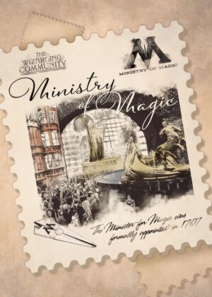 Harry Potter Ministry of Magic Postcard Stamp Poster