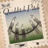 Harry Potter Quidditch Pitch Postcard Stamp Poster