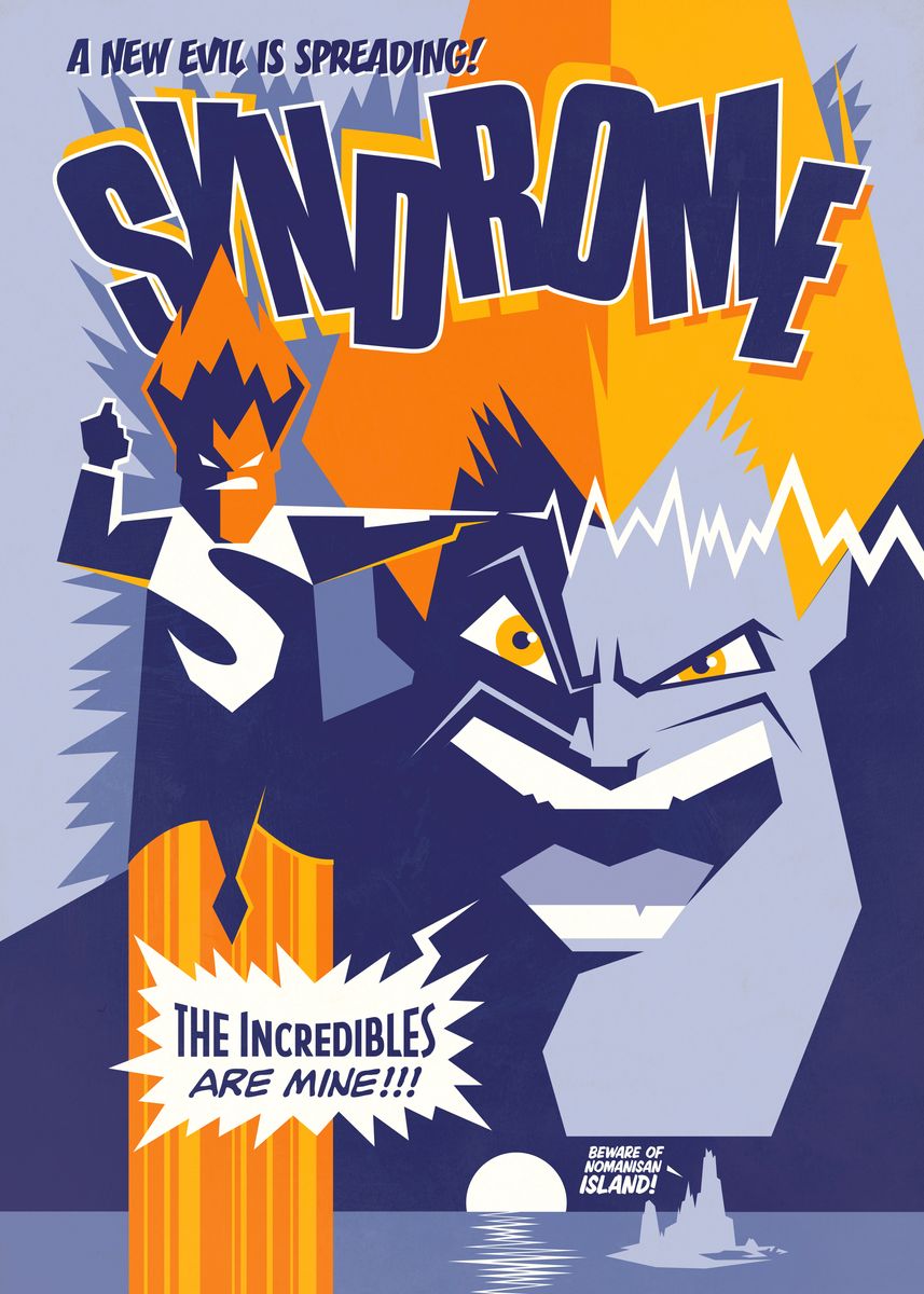 Incredibles Retro Syndrome Poster