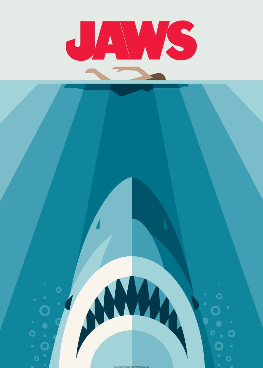 JAWS minimal Movie Poster