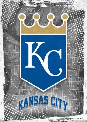 Kansas City Royals Major Basketball League City Maps Crests Poster