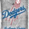 Los Angeles Dodgers Major Basketball League City Maps Crests Poster