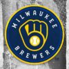 Milwaukee Brewers Major Basketball League City Maps Crests Poster