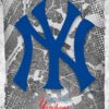 New York Yankees Major Basketball League City Maps Crests Poster