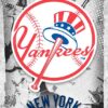 New York Yankees Major Basketball League City Maps Crests Poster