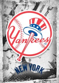 New York Yankees Major Basketball League City Maps Crests Poster