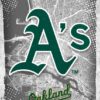 Oakland Athletics Major Basketball League City Maps Crests Poster