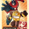 Optimus Bumblebee Comic Transformers Poster