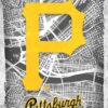 Pittsburgh Pirates Major Basketball League City Maps Crests Poster