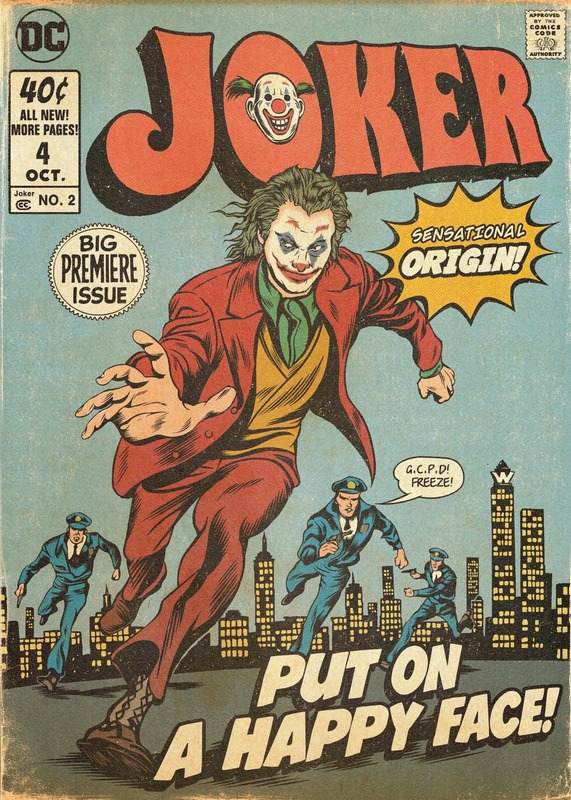 Put on a happy face Joker Comic Poster