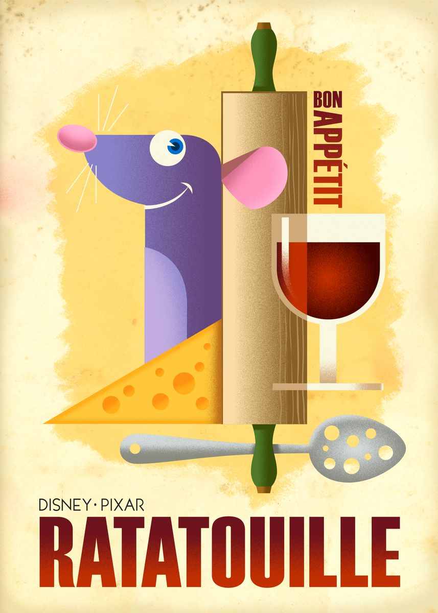 Ratatouille Bon Appetit Poster