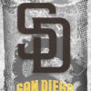 San Diego Padres Major Basketball League City Maps Crests Poster