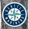 Seattle Mariners Major Basketball League City Maps Crests Poster