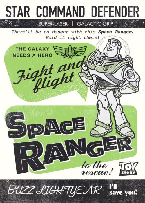 Space Ranger Retro Buzz Poster