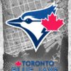 Toronto Blue Jays Major Basketball League City Maps Crests Poster