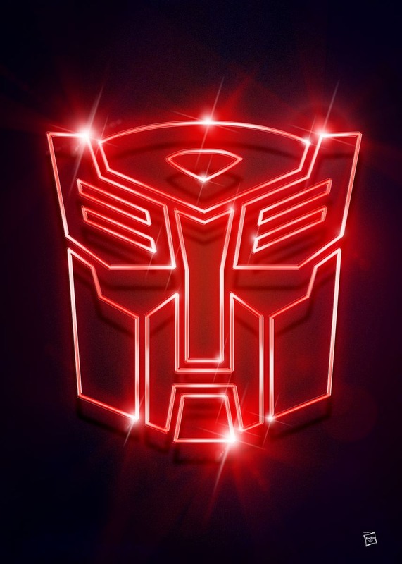 Transformers Autobots Neon Poster