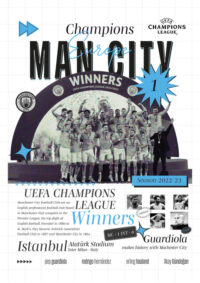 UEFA Champions League Man City Poster