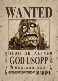 Wanted God Usopp One Piece Poster