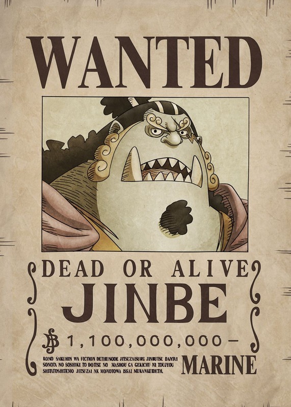 Wanted Jinbe One Piece Poster