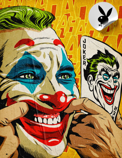 Joker Playboy Magazine Pop art Poster