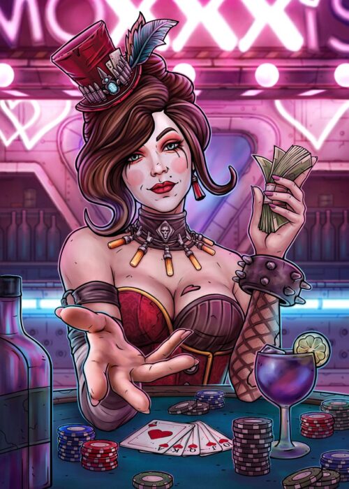 Moxxi's Bar Borderland Gaming Poster