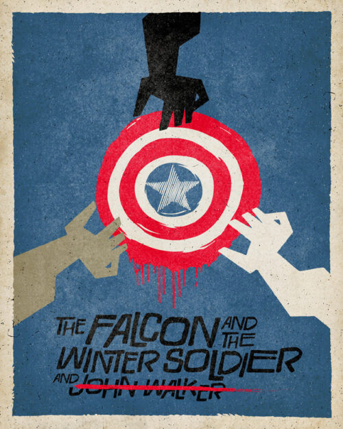 The Falcon and The Winter Soldier Pop art Poster