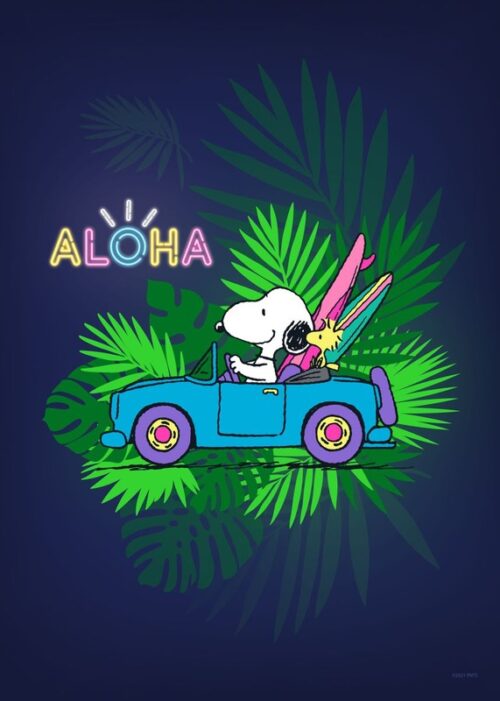 Aloha Peanuts Poster