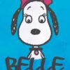 Belle Portrait Blue Peanuts Poster