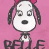 Belle Portrait Pink Peanuts Poster