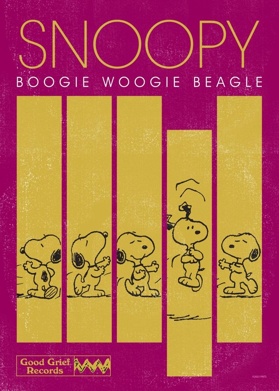 Boogie Woogie Beagle Peanuts Poster