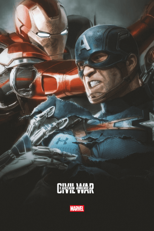 Captain America- Civil War (2016) Movie Poster