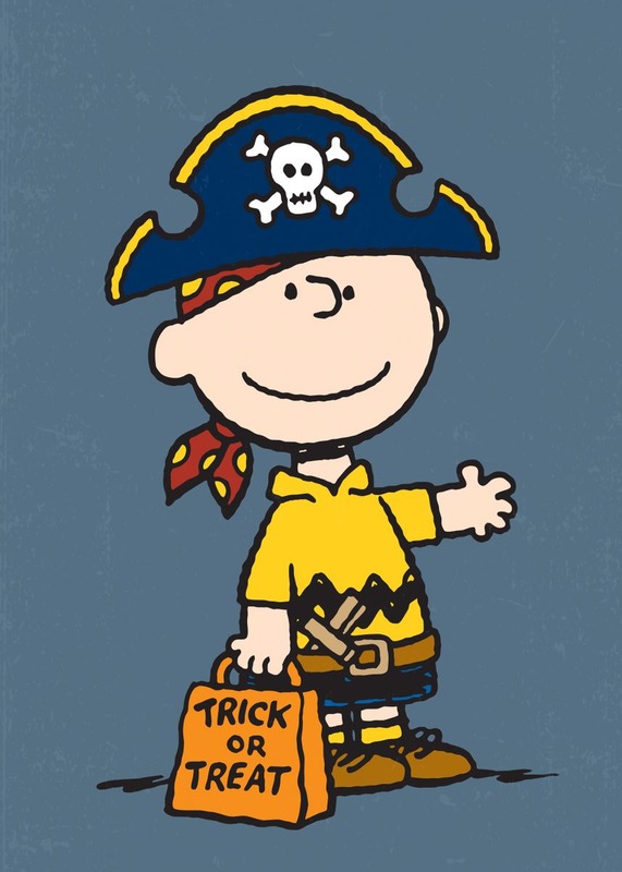 Charlie Pirate Halloween Peanuts Poster