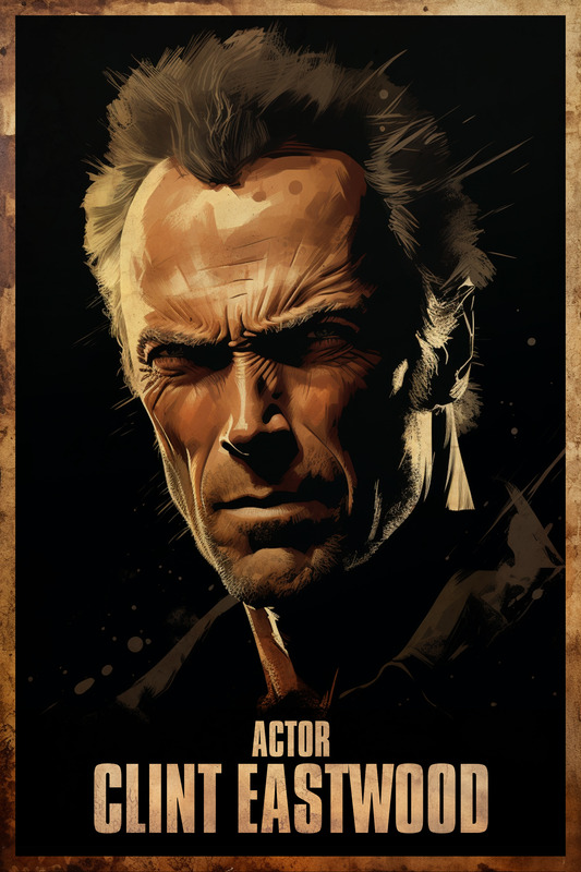 Clint Eastwood Acting Poster