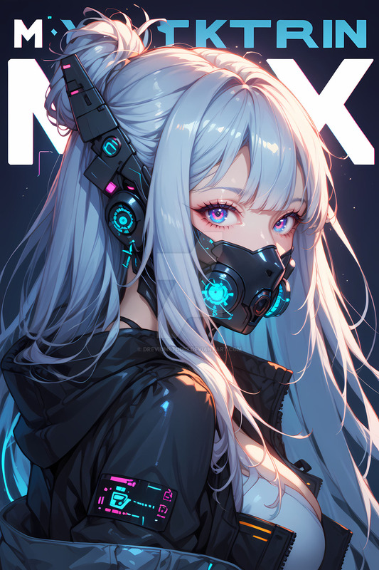 Cyberpunk Girl Poster