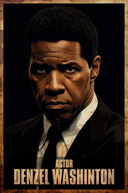 Denzel Washington Acting Poster