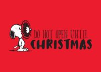 Do Not Open Until X Mas Peanuts Poster