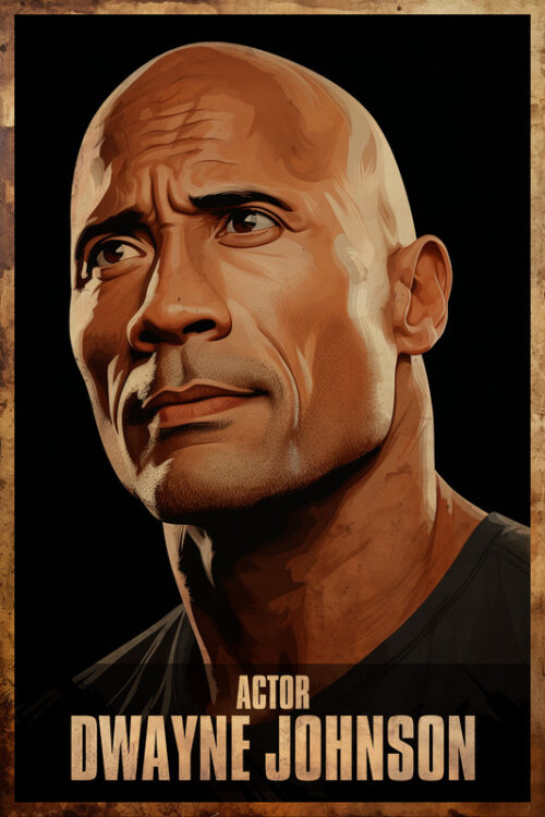 Dwayne Johnson Acting Poster