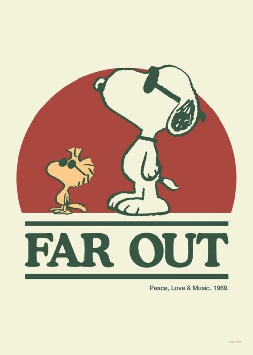 Far Out Peanuts Poster