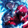 Gogeta Ultra Instinct Blue Poster