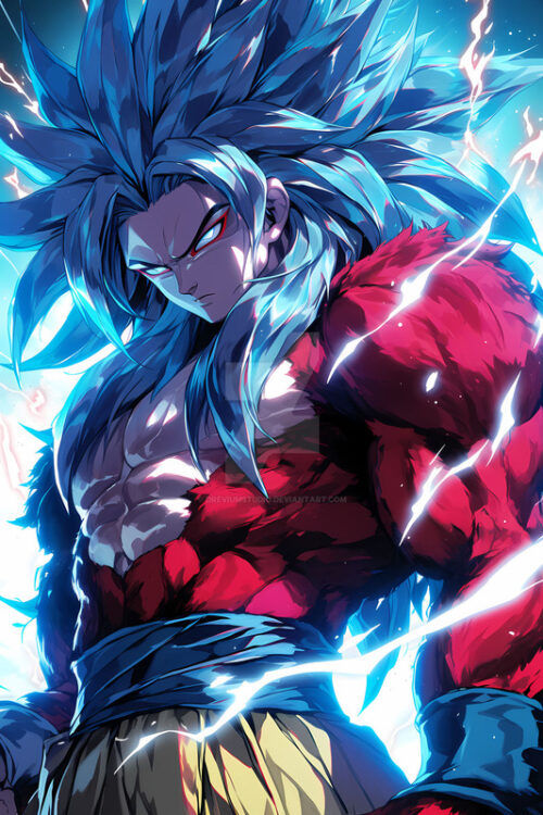 Gogeta Ultra Instinct Blue Poster