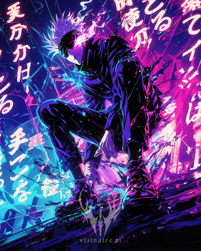 Gojo Satoru Jujutsu Kaisen Poster