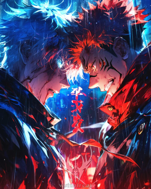 Gojo VS Sukuna Jujutsu Kaisen Poster