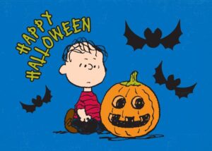 Happy Halloween Charlie Peanuts Poster