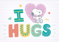 I Love Hugs Peanuts Poster