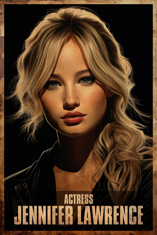 Jennifer Lawrence Acting Poster